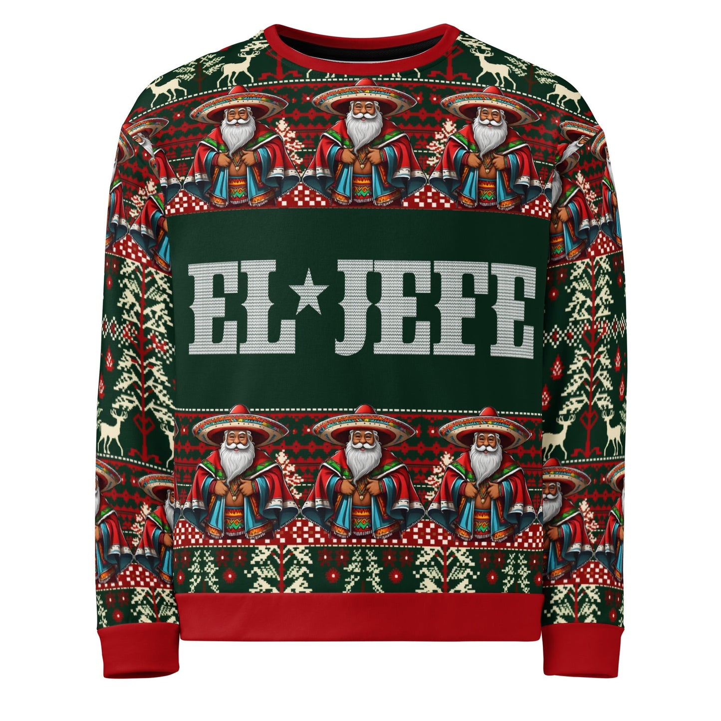 El Jefe Mexican Santa Claus Navidad Sweatshirt
