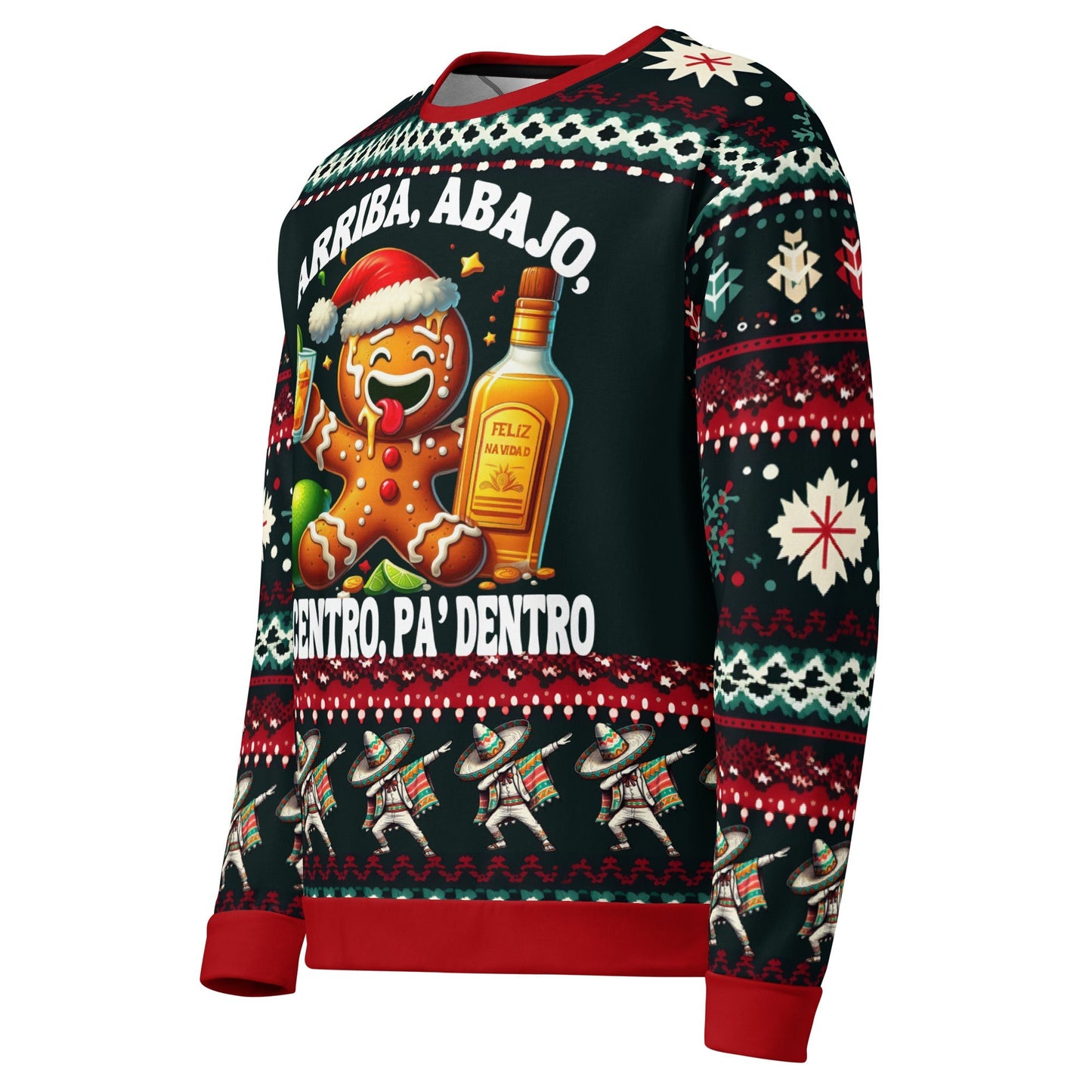 Arriba Abajo Al Centro Pa' Dentro Navidad Sweatshirt for Lations