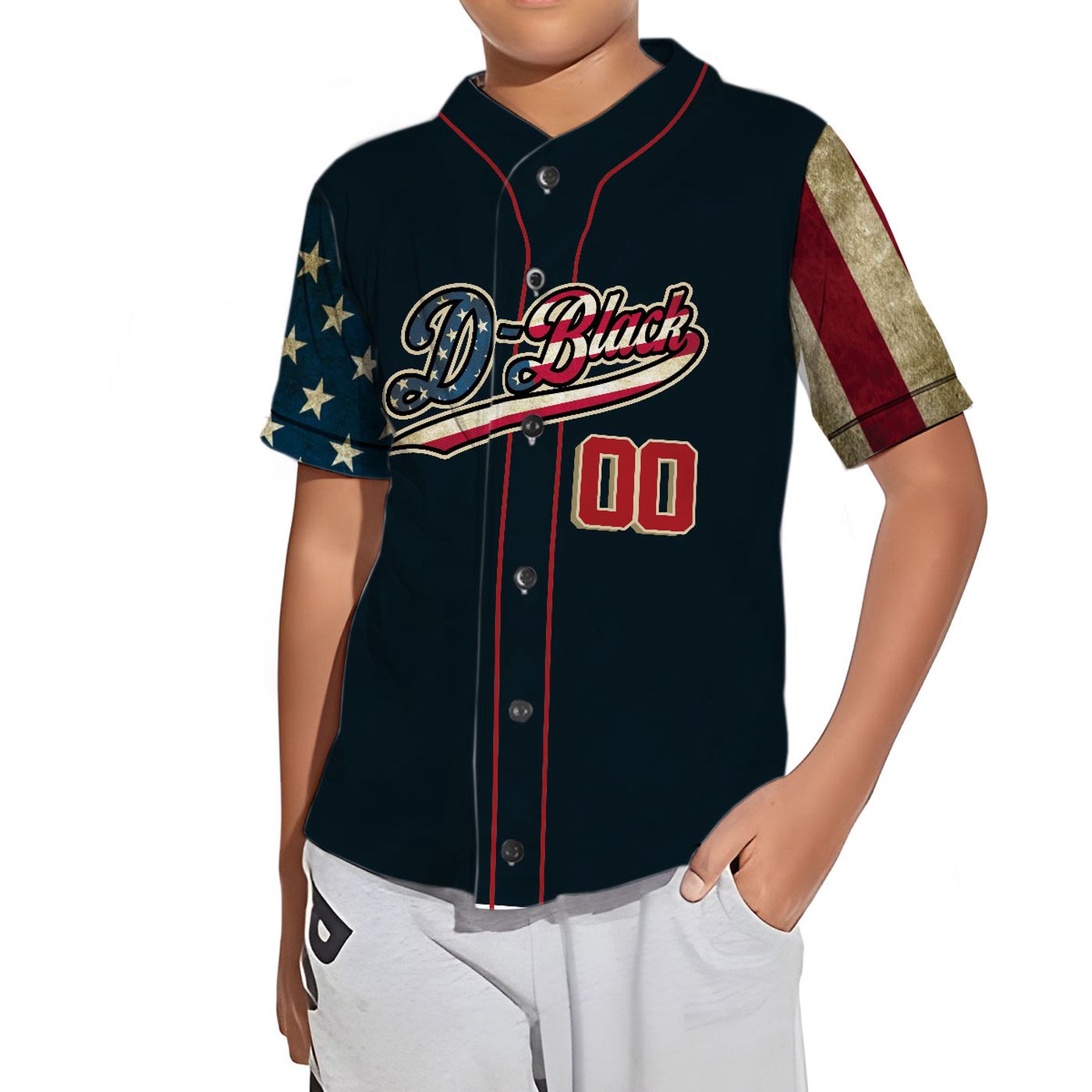 MLB Baseball Jersey Collection: America Flag Pack in Pattern - Personalized Baseball Shirt - Gift for Men Women - lylyprint.com