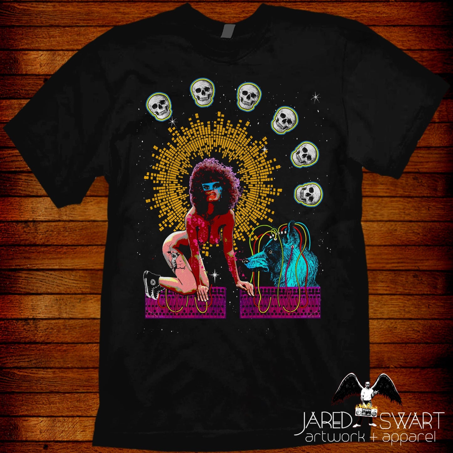 Art Show 2021 tee: "Brain Transference Psycho Drama"