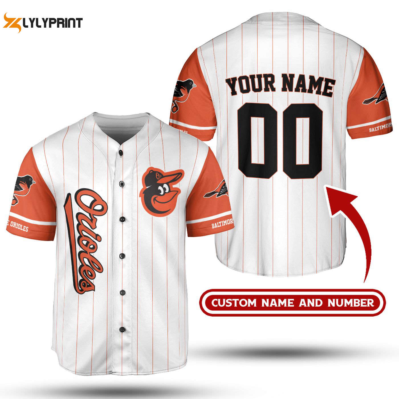 Baltimore Orioles MLB Jersey Shirt: Custom Baseball Collection - lylyprint.com