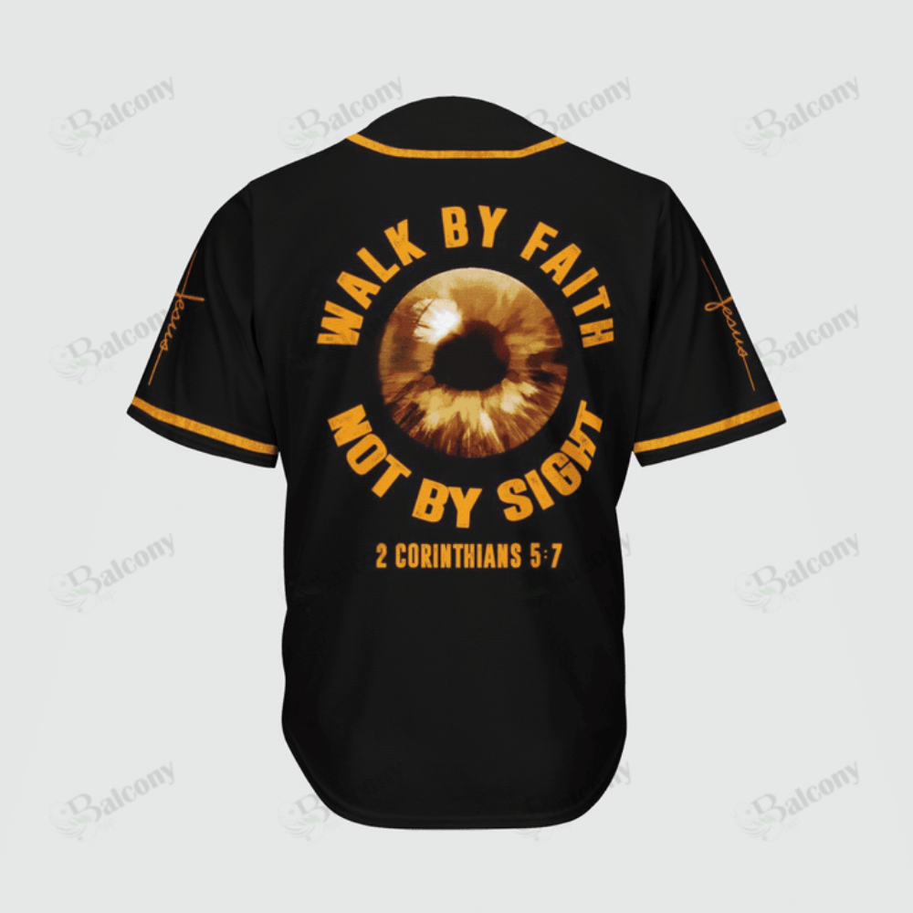 Walk by Faith: Baseball Tee Jersey - Play with Confidence - Aopprinter
