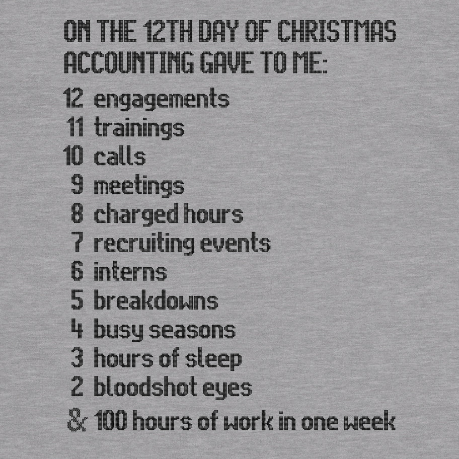 The Twelve Days Of Accounting T-Shirt