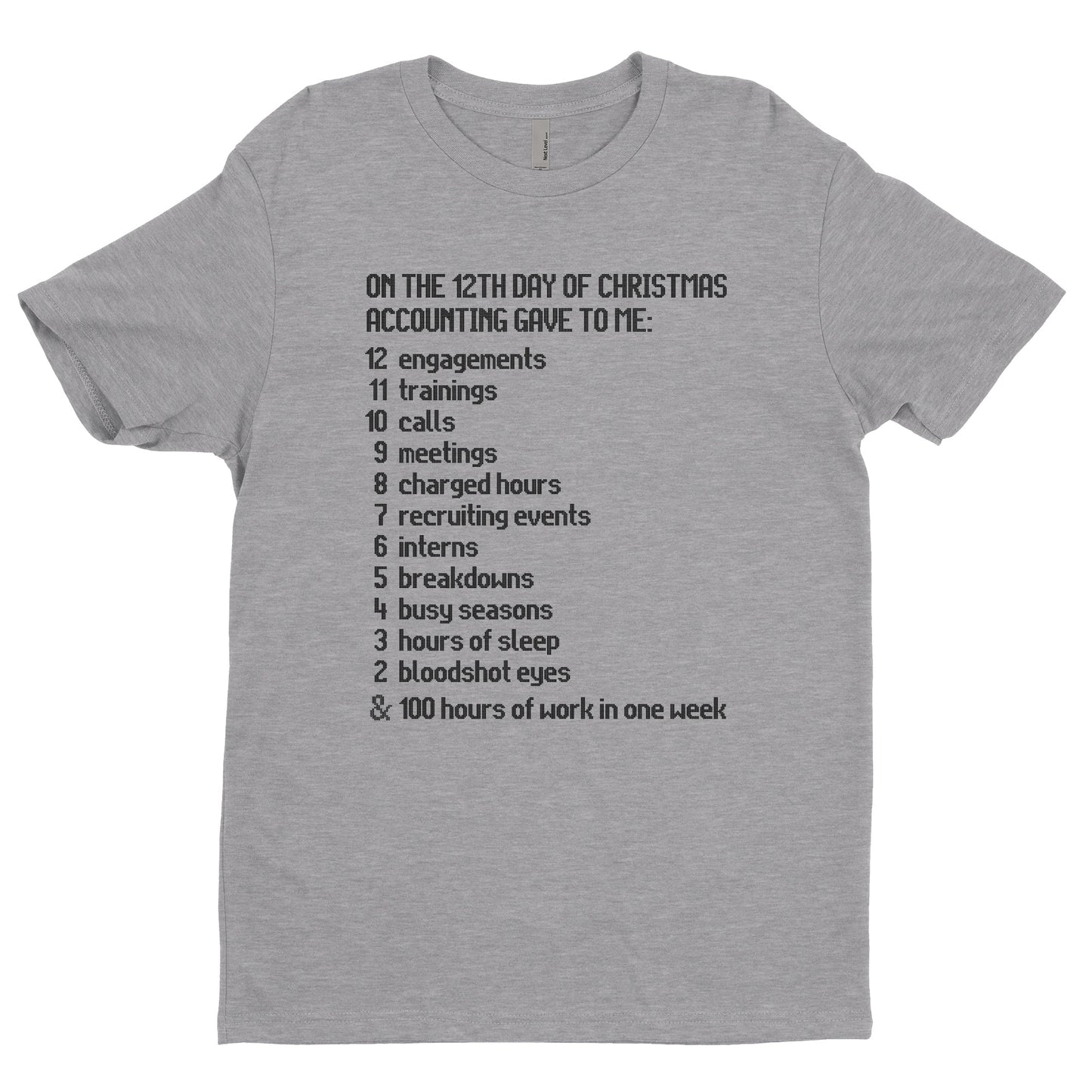 The Twelve Days Of Accounting T-Shirt
