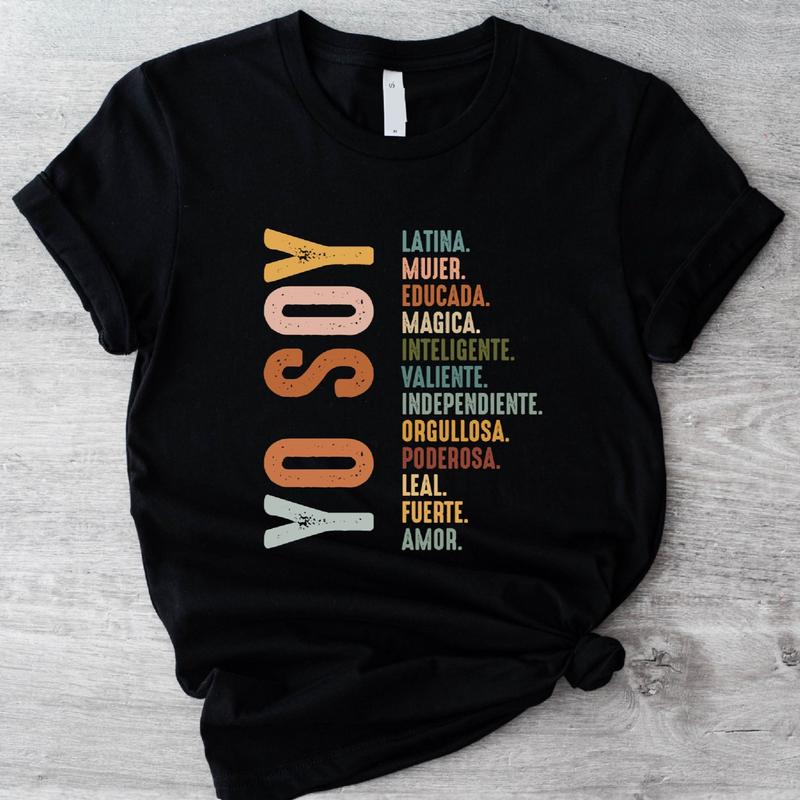 Yo Soy T-Shirt, Mujer Latina Shirt, Mexican Latina Mujer Independiente Tee, Hispanic Gift Shirt, Mexican Shirt. shirtslatinas Cotton Casual