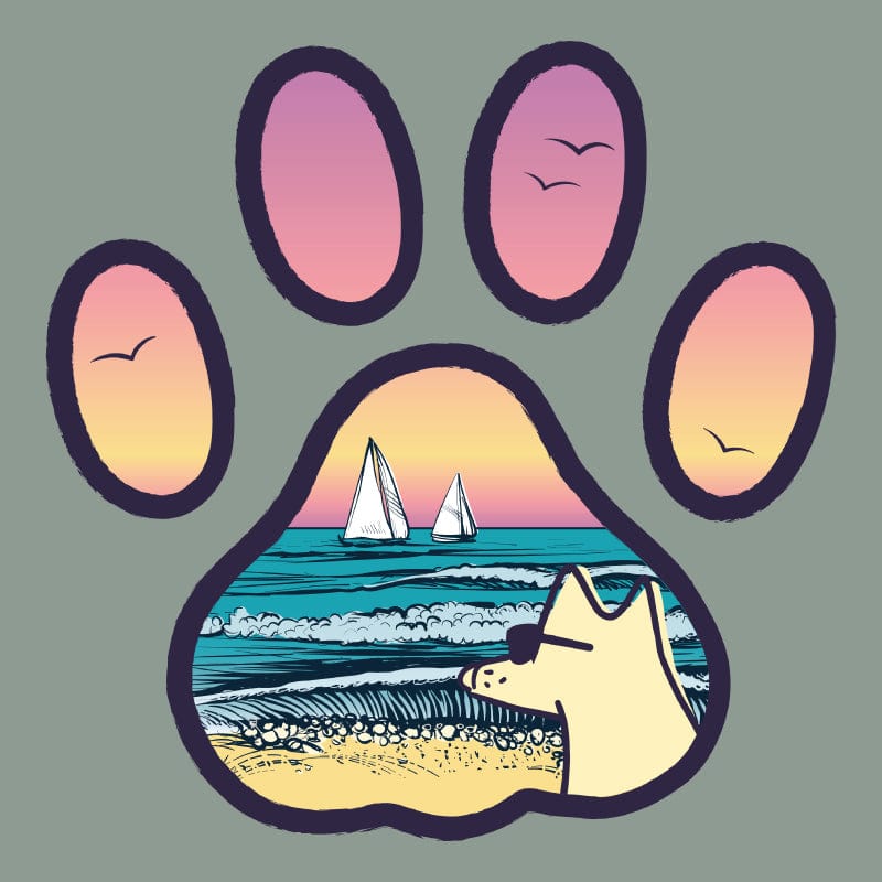 Beach Paw - Youth Short Sleeve T-Shirt