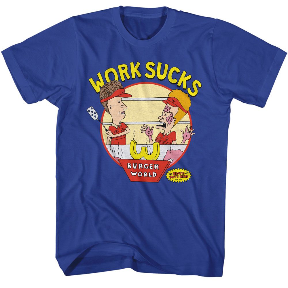 Beavis And Butthead - Work Sucks Boyfriend Tee