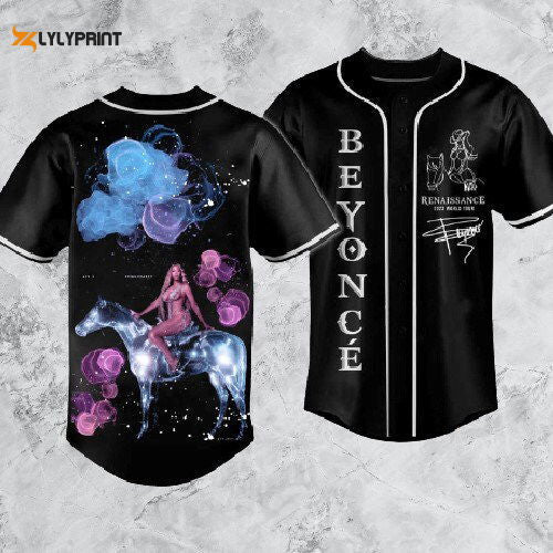 Beyonce Purple smok Baseball Jersey, Beyonce Renaissance Jersey - lylyprint.com