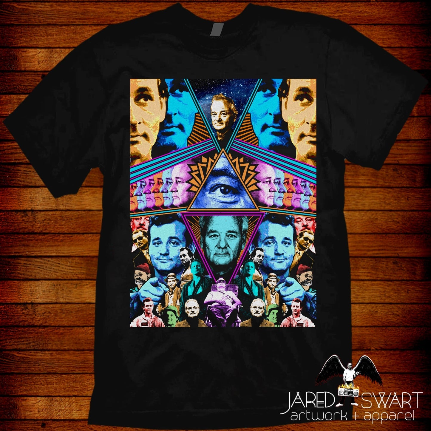 Bill Murray collage art T-shirt