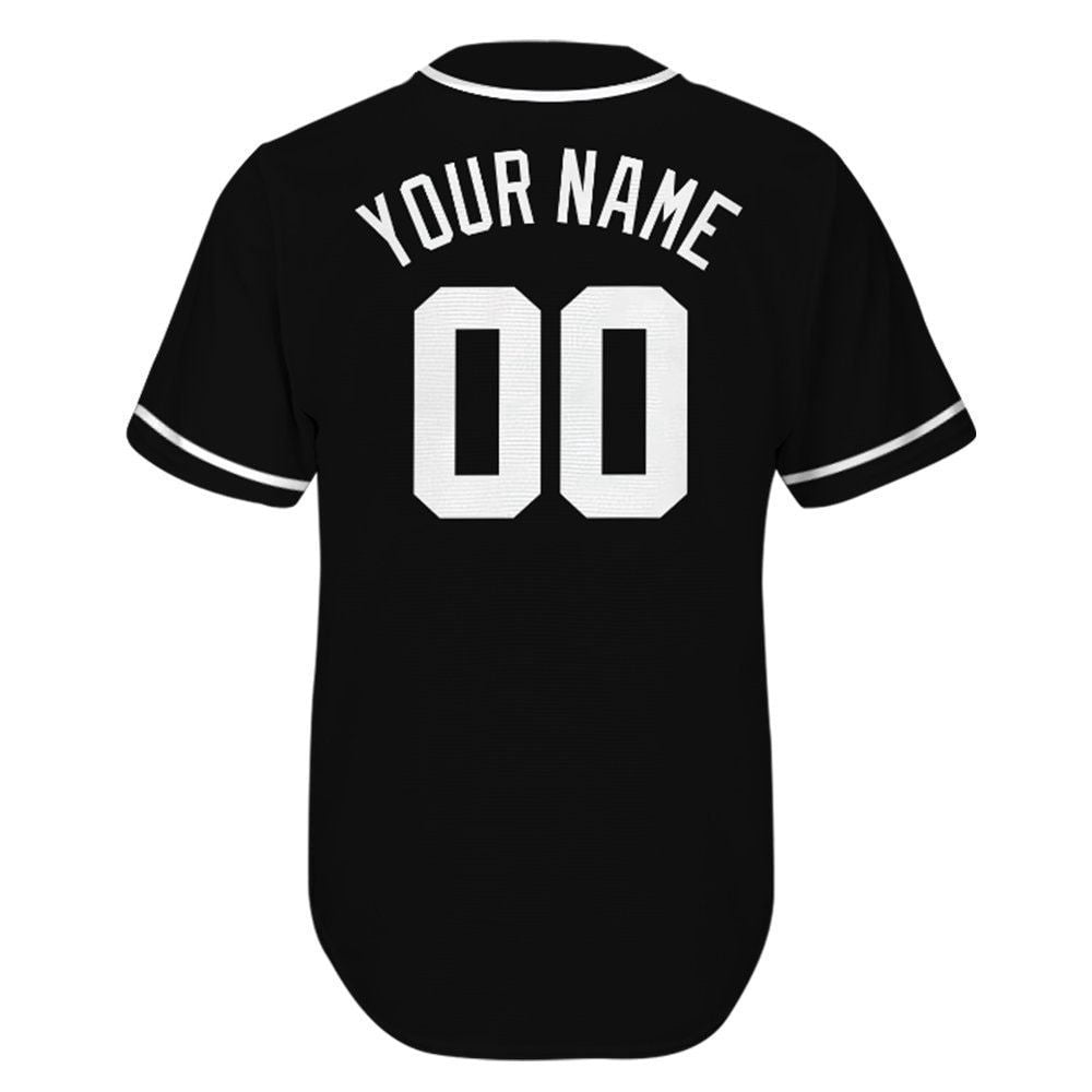 Black Sport Baseball Jerseys Personnalisé - lylyprint.com