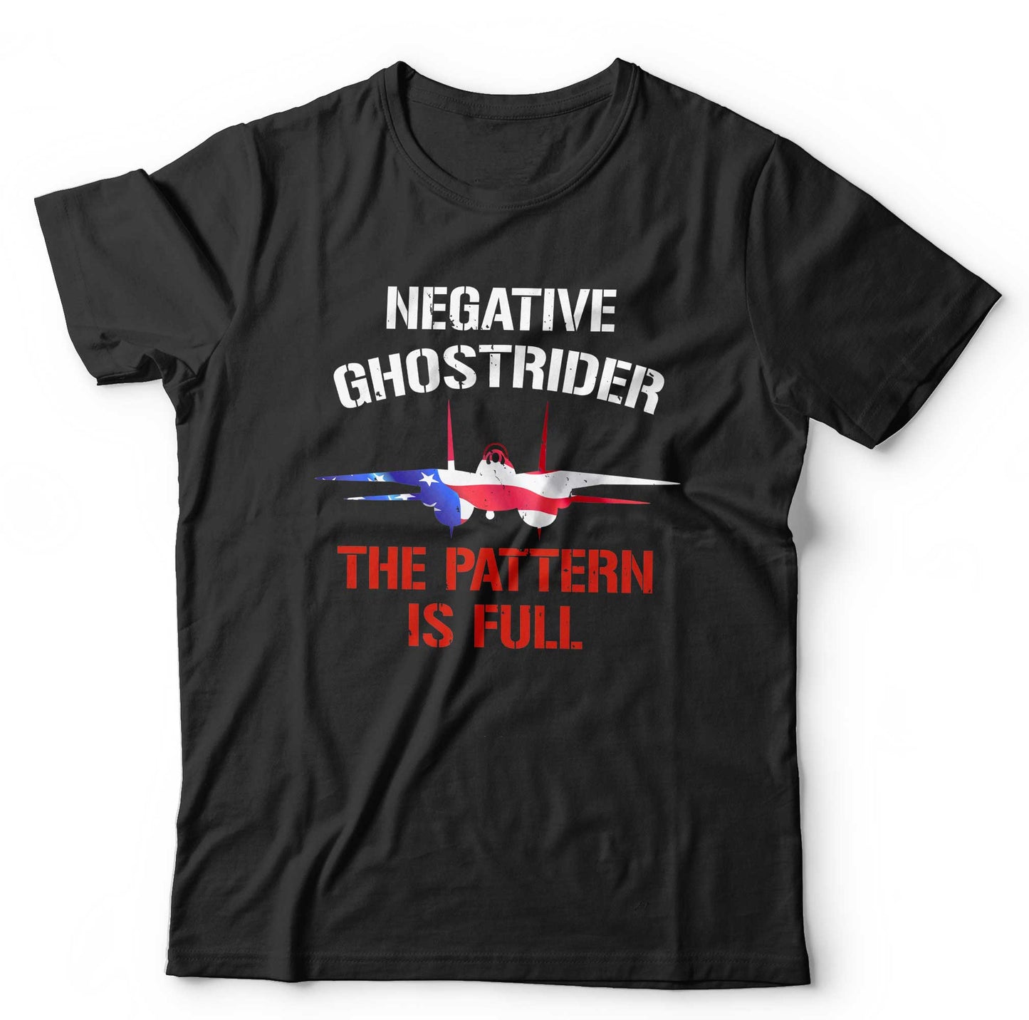 Negative Ghost rider The Pattern Is Full Colour Ã¢â‚¬â€œ Top Gun T-Shirt Unisex