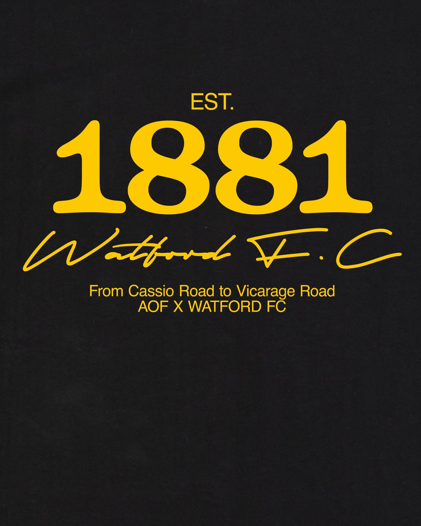AOF x Watford 1881 - Tee