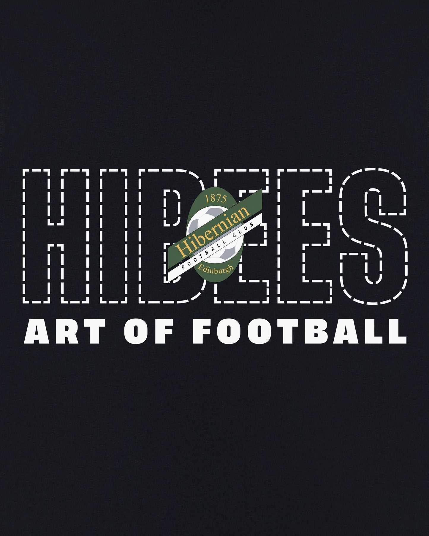 Hibernian 90s Black Tee
