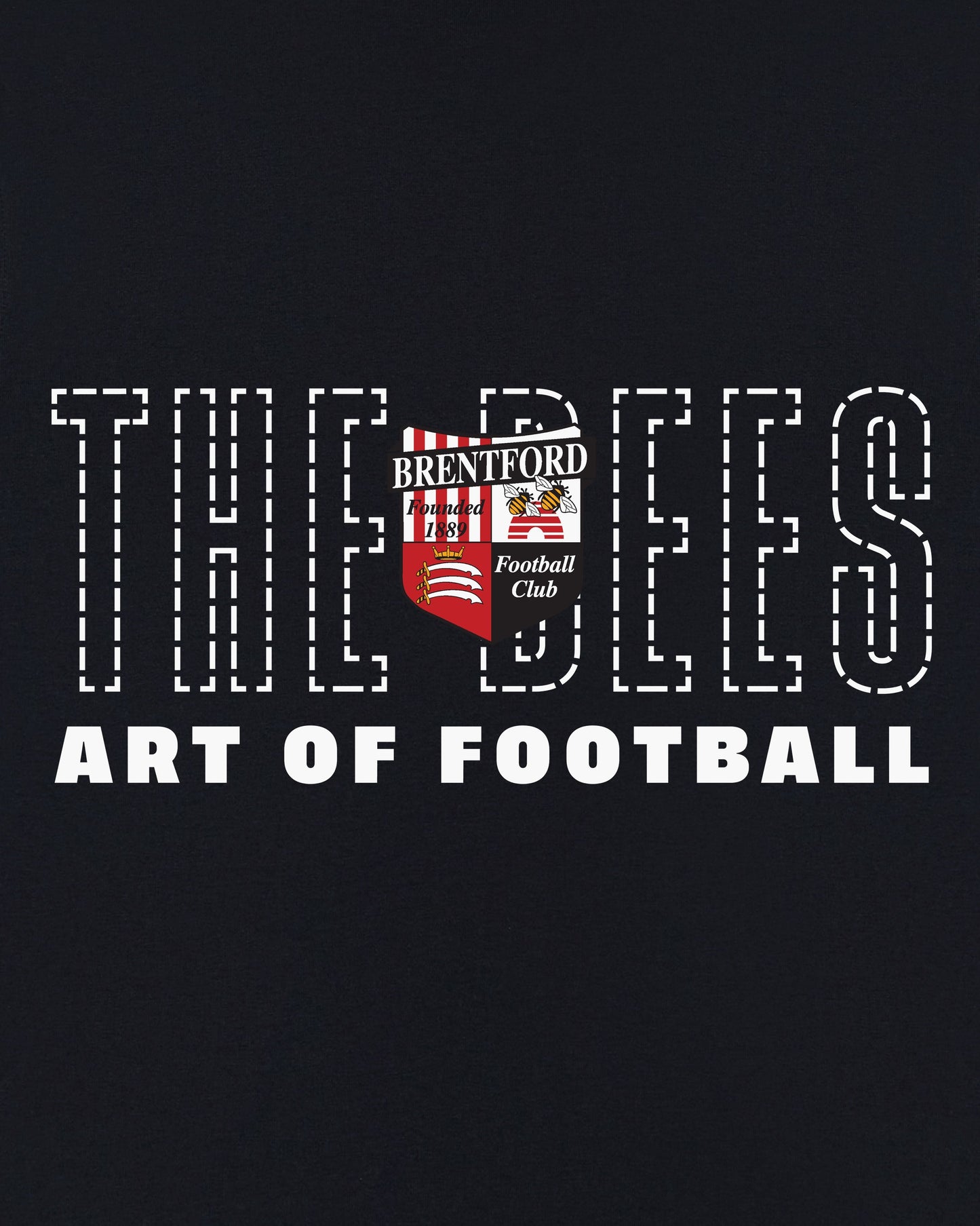 Brentford 90s Black Tee
