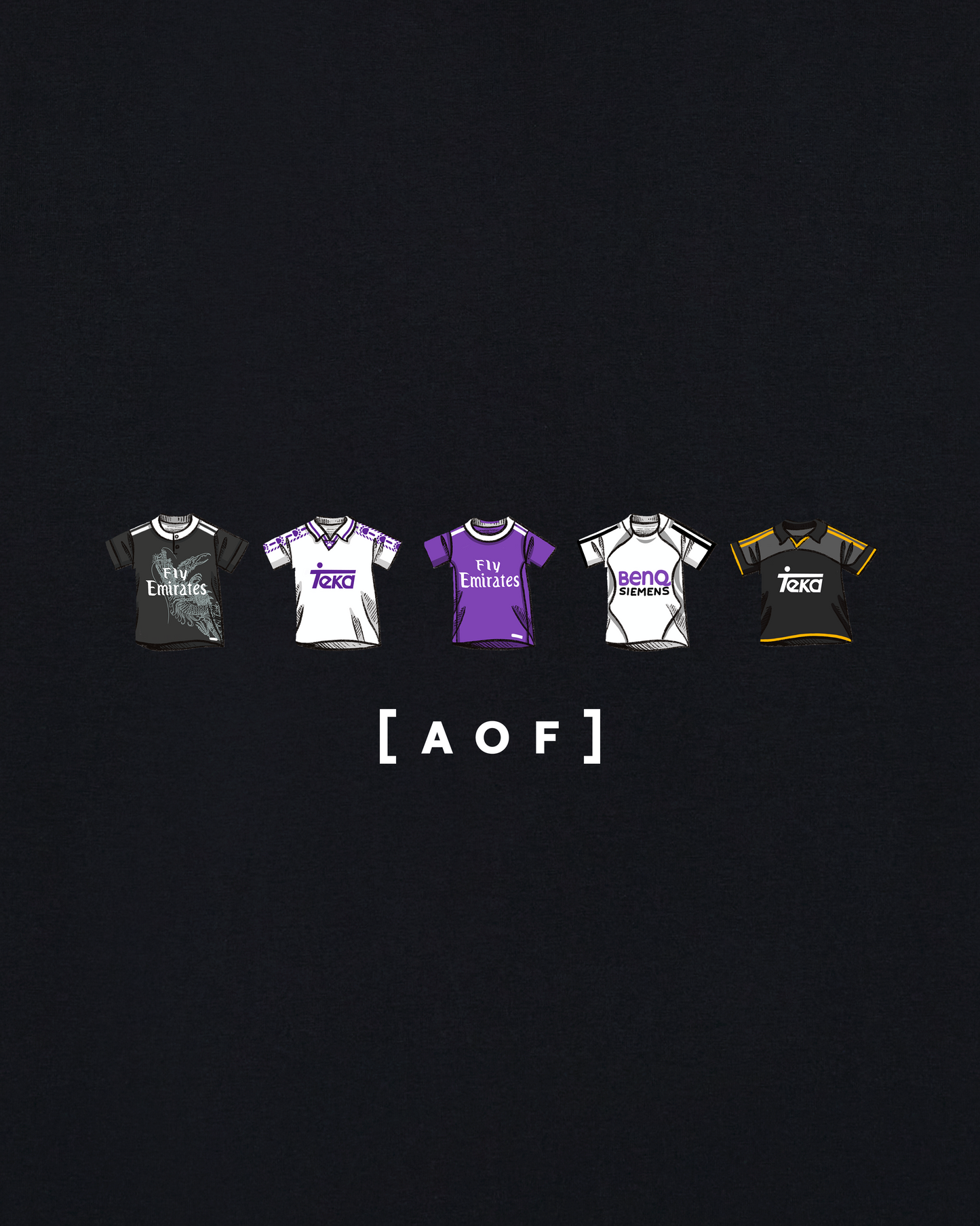 GalÃ¡ctico Printed Classics Black Tee