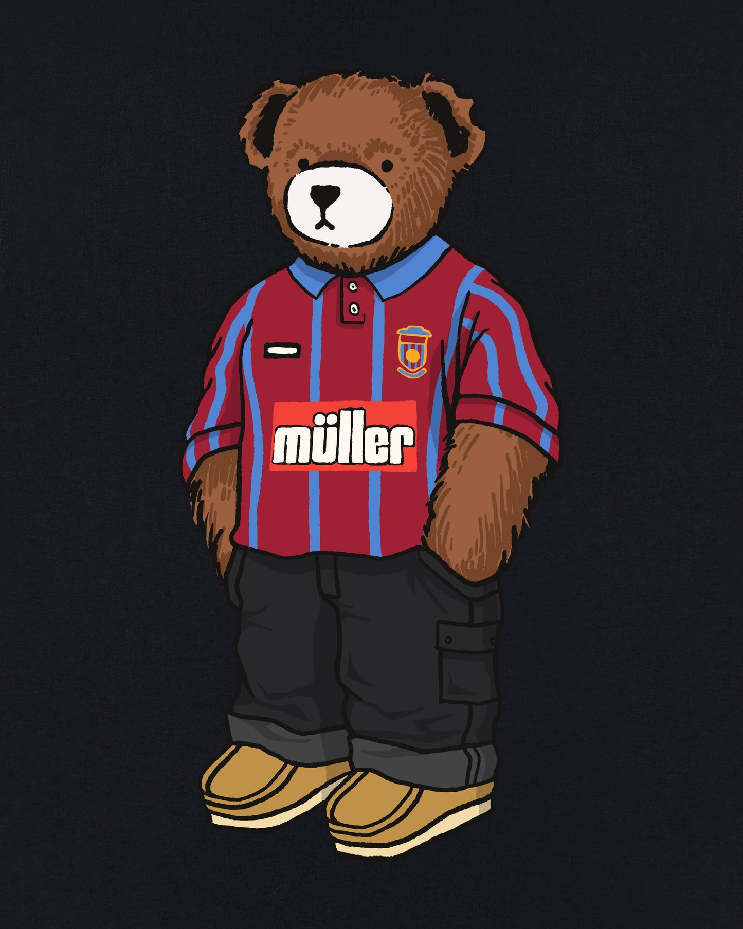 AVFC Home Pickles Black Tee