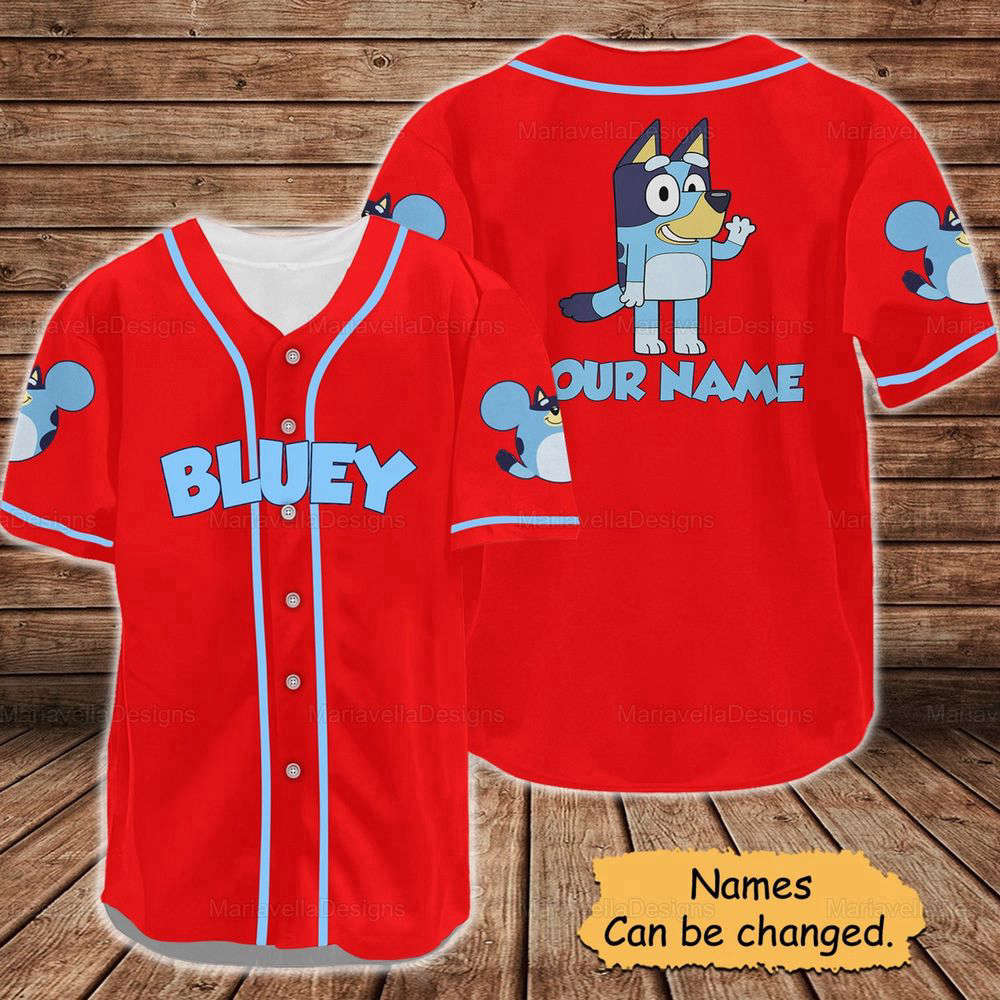 BlueyDad Baseball Jersey, Custom BlueyDad Baseball Jersey - lylyprint.com