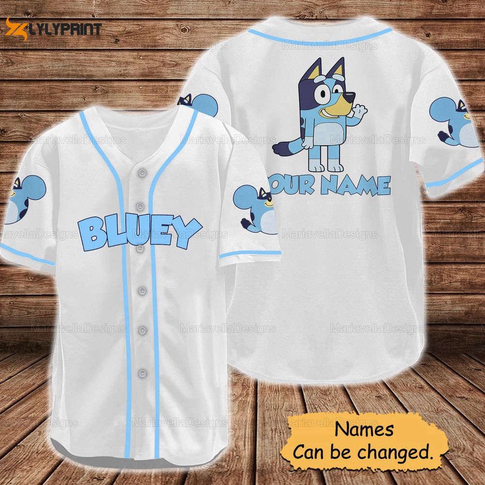 BlueyDad Baseball Jersey, Custom BlueyDad Baseball Jersey - lylyprint.com