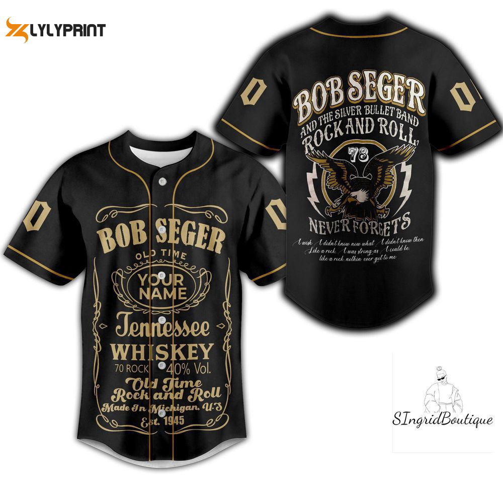 Bob Seger Jersey Shirt, Custom Bob Seger Baseball Jersey - lylyprint.com
