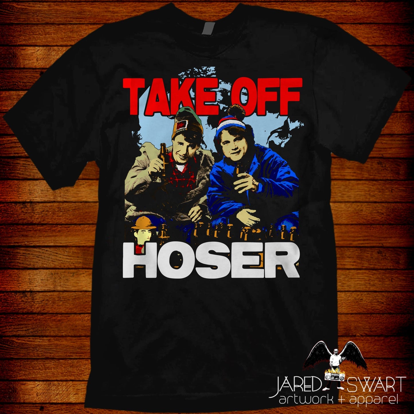 Bob & Doug McKenzie Strange Brew Take Off Hoser T-shirt