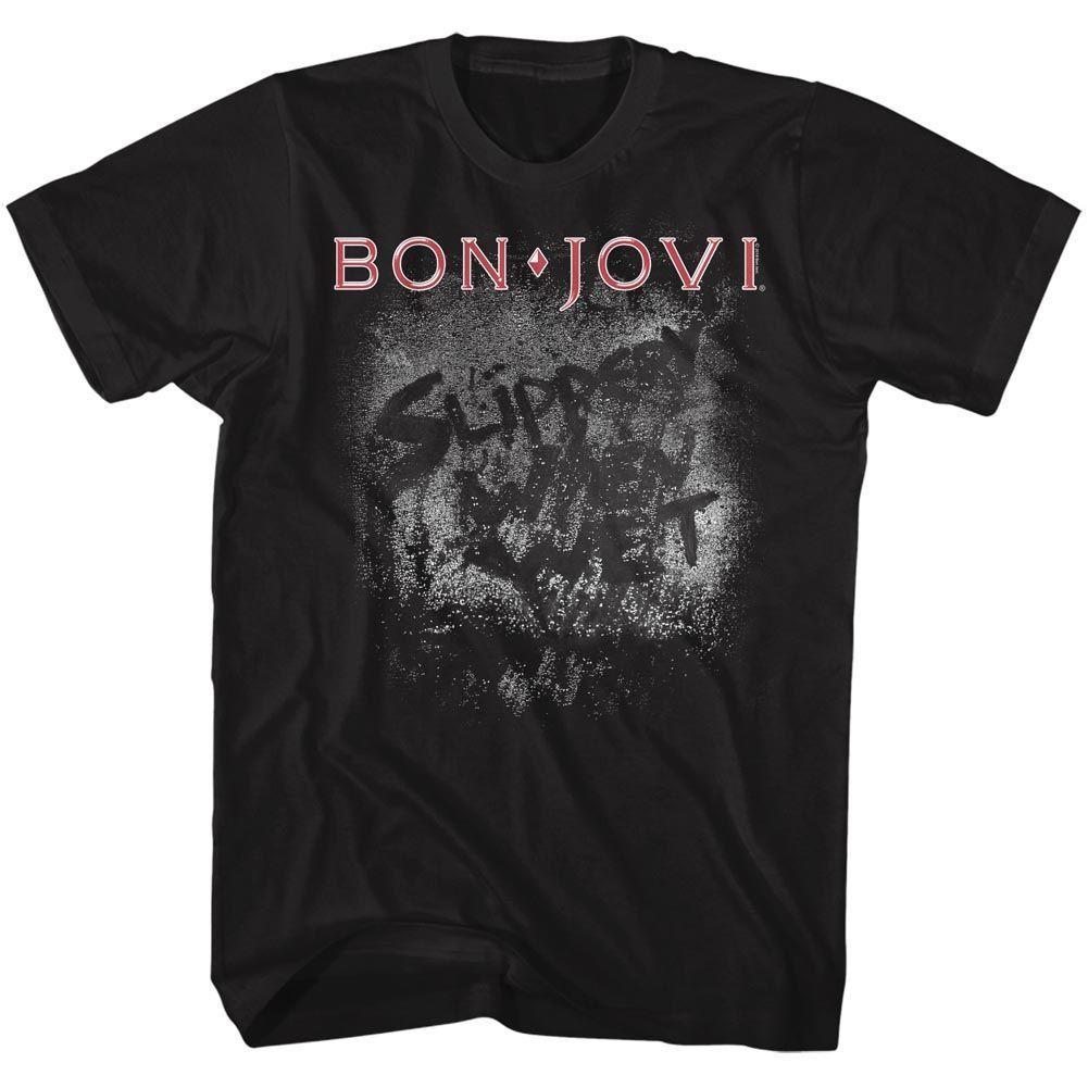 Bon Jovi - More Slippery Boyfriend Tee