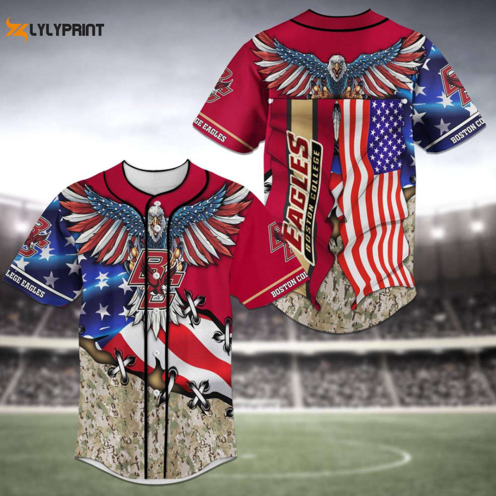 Boston College Eagles Baseball Jersey Gifts for Fans - lylyprint.com