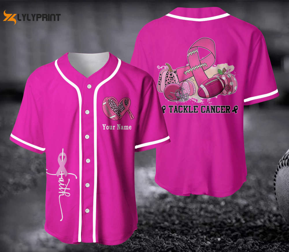 Breast Cancer Baseball Jersey - lylyprint.com