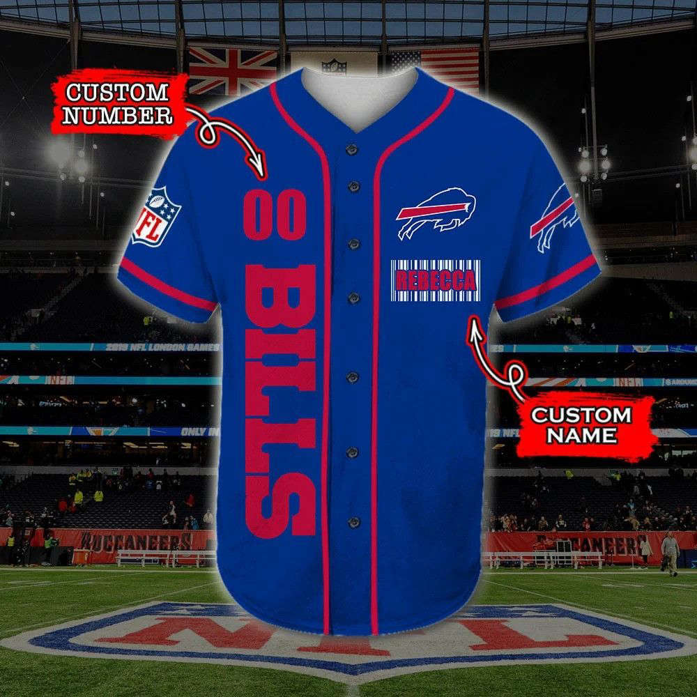 Buffalo Bills Personalized Baseball Jersey Fan Gifts - lylyprint.com