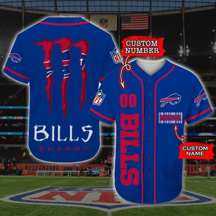 Buffalo Bills Personalized Baseball Jersey Fan Gifts - lylyprint.com