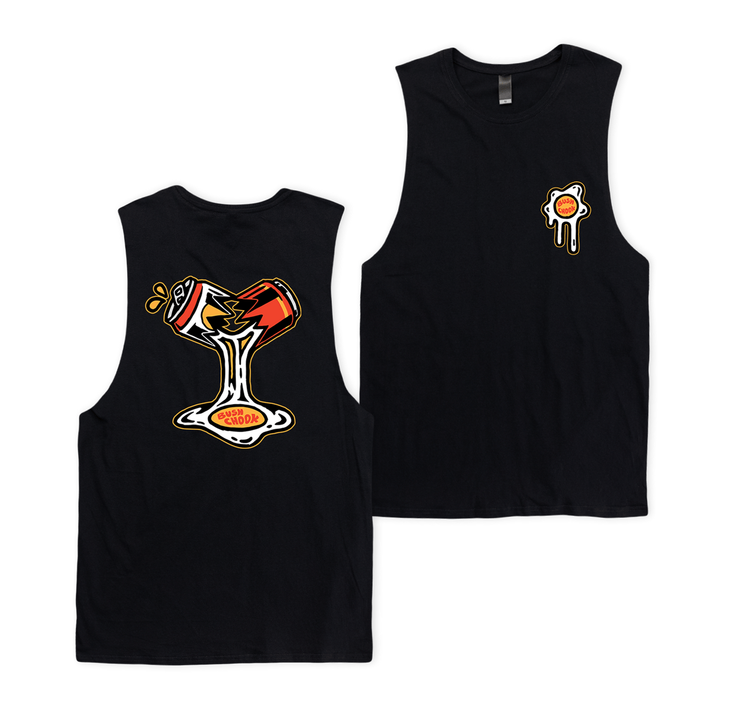 Bad Egg Muscle Tee Black