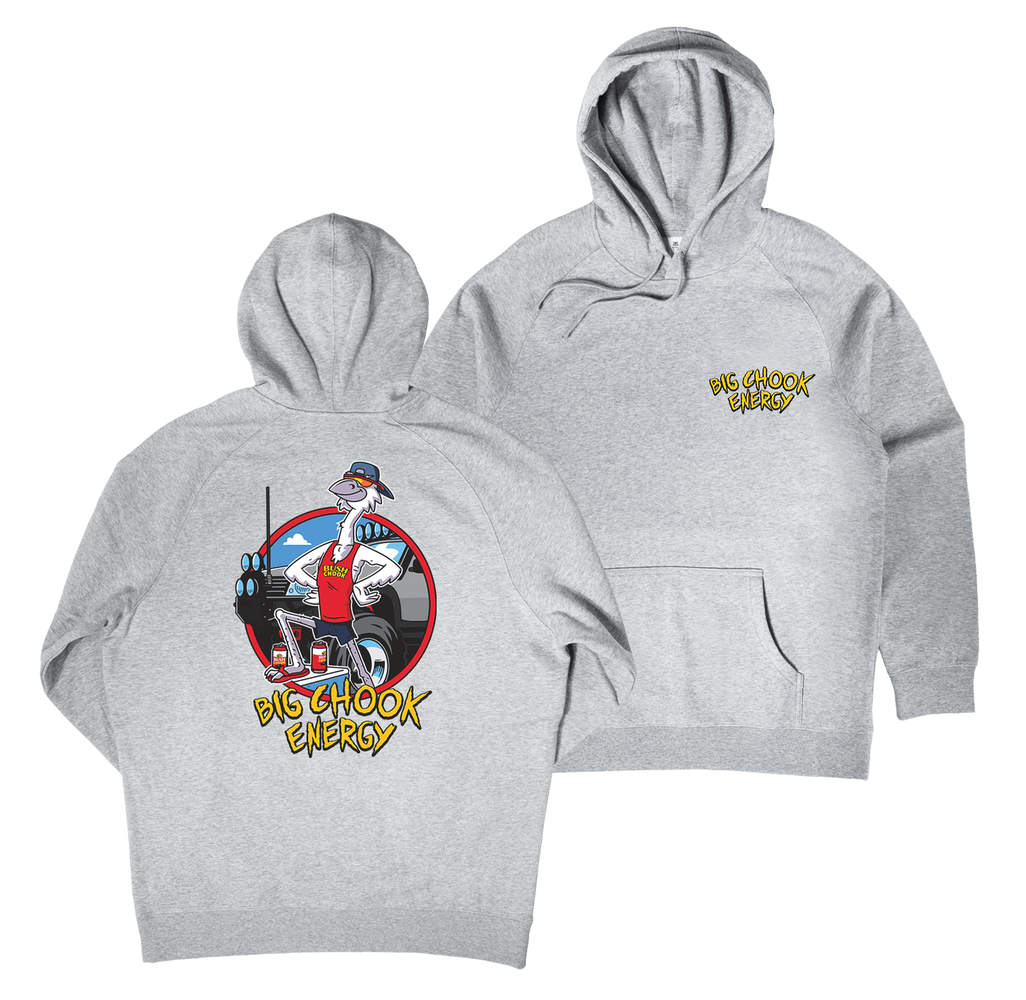 Big Chook Energy Hoodie Grey
