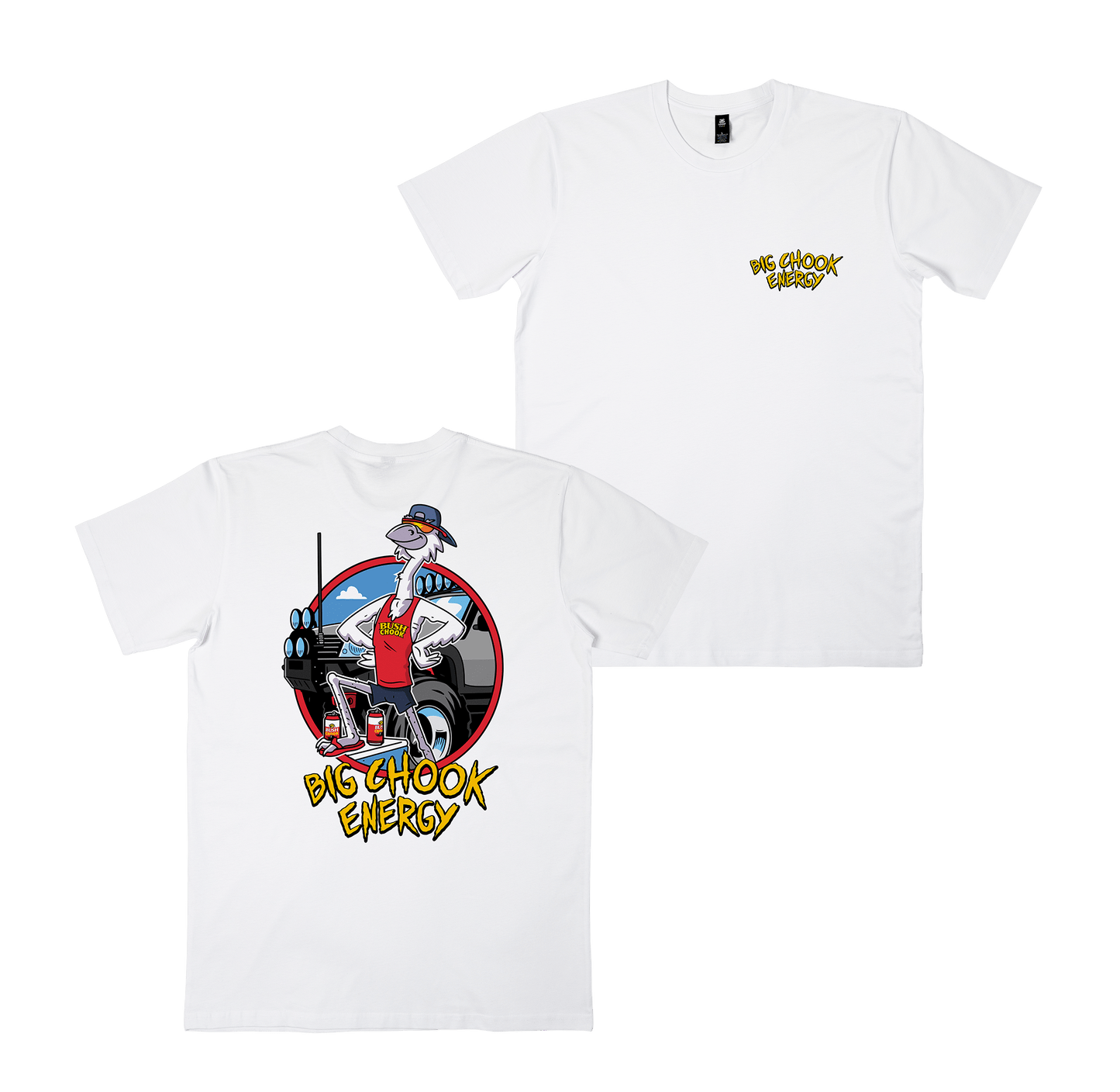 Big Chook Energy Tee White