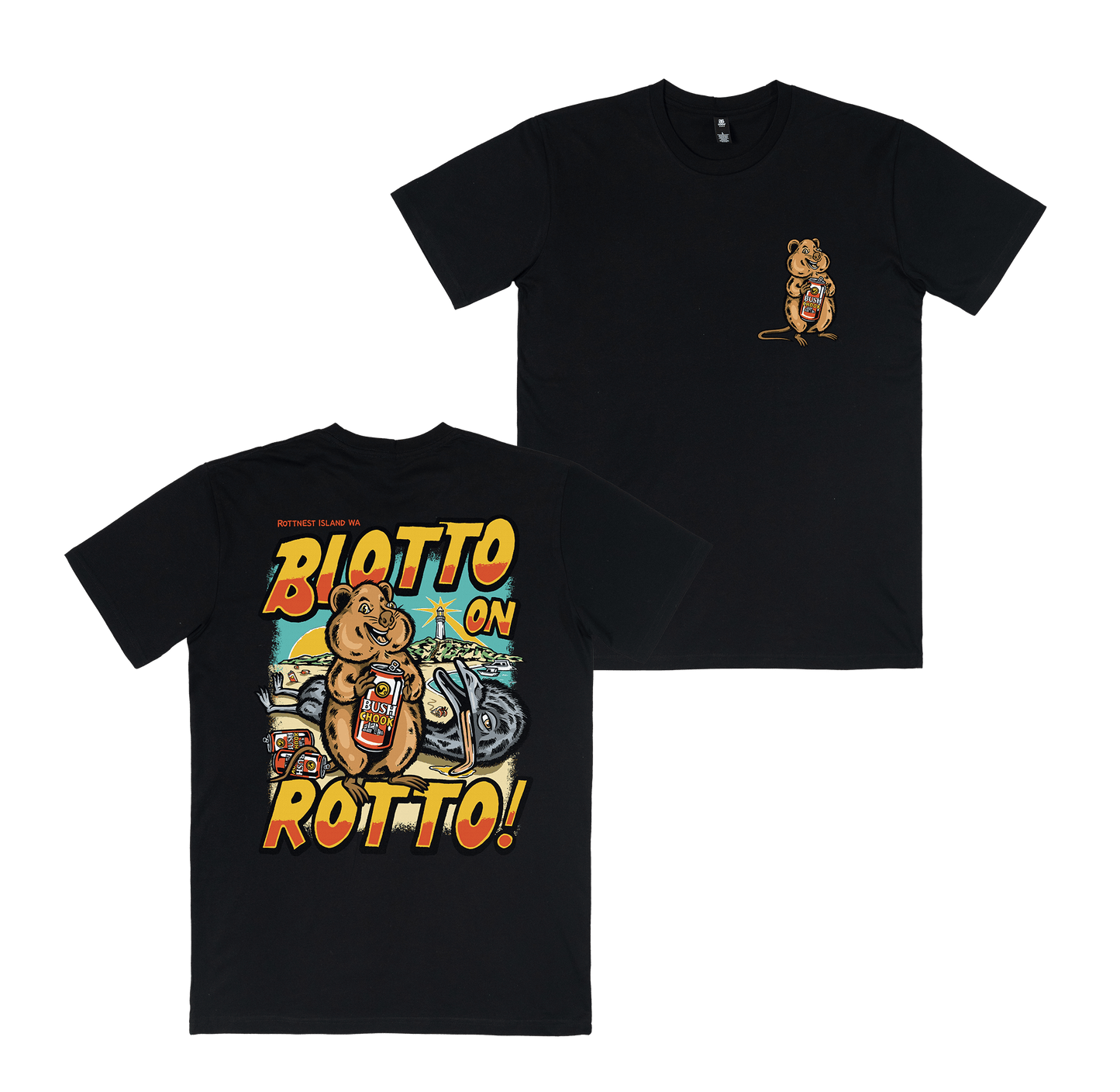 Blotto on Rotto 2 Tee Black