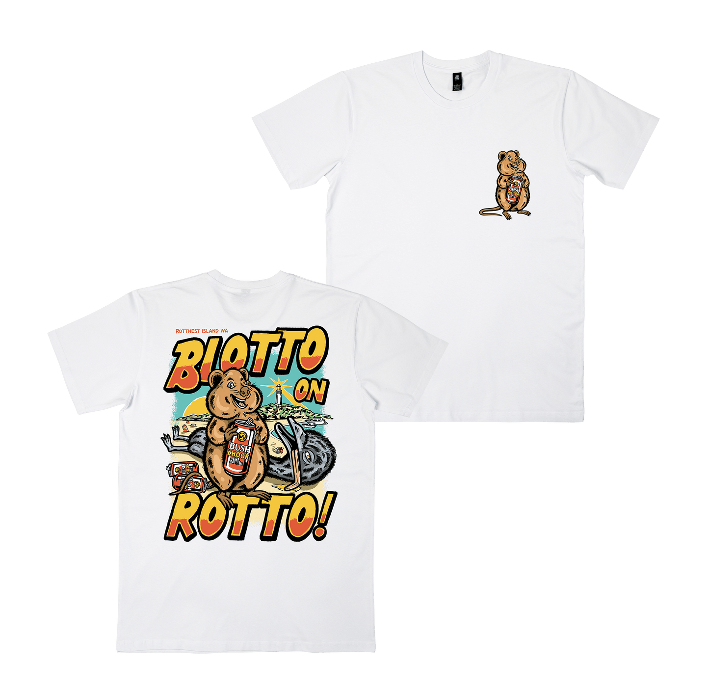 Blotto on Rotto 2 Tee White