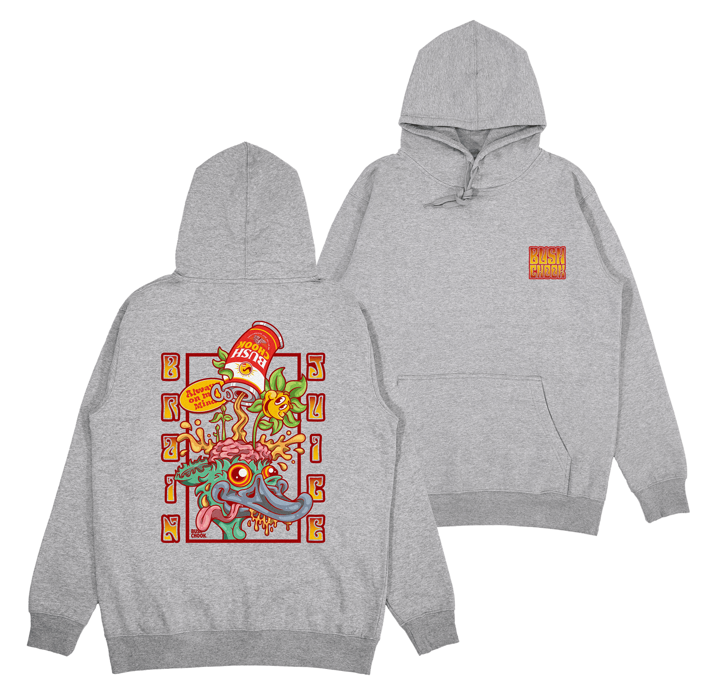 Brain Juice Hoodie Grey