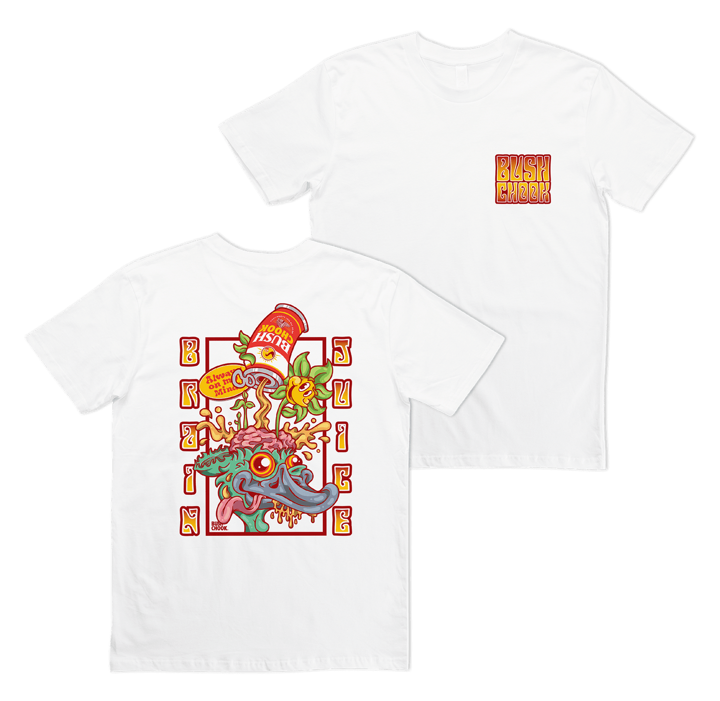 Brain Juice Tee White