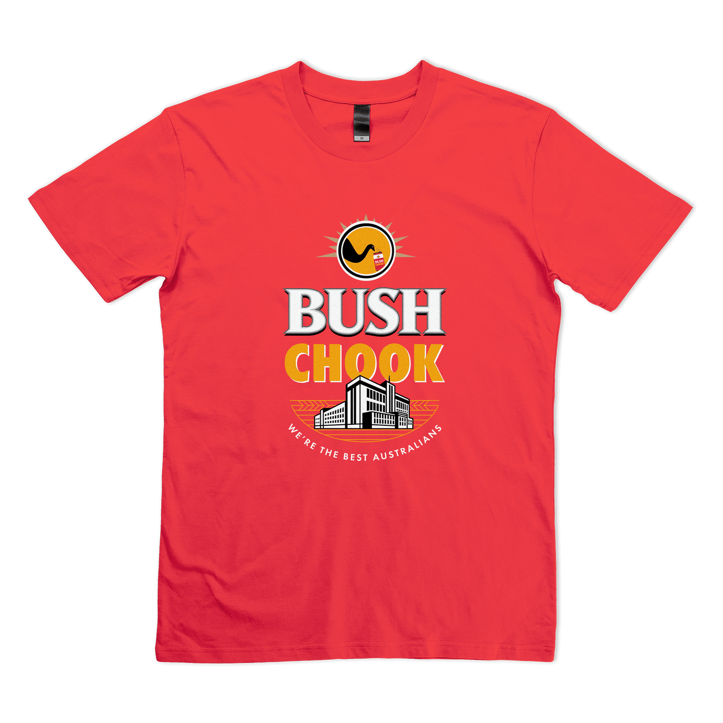 Bush Chook Tee Red