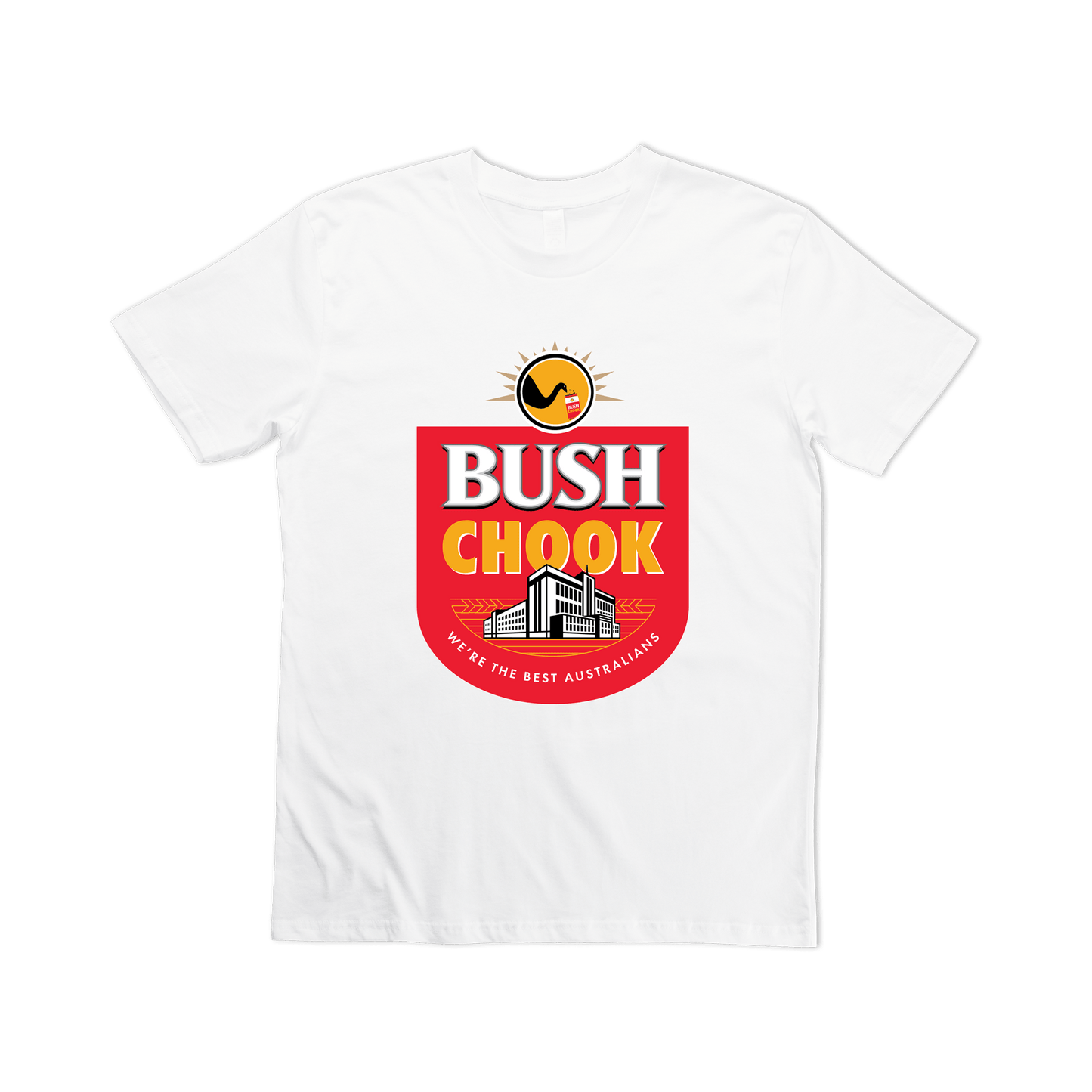 Bush Chook Tee White