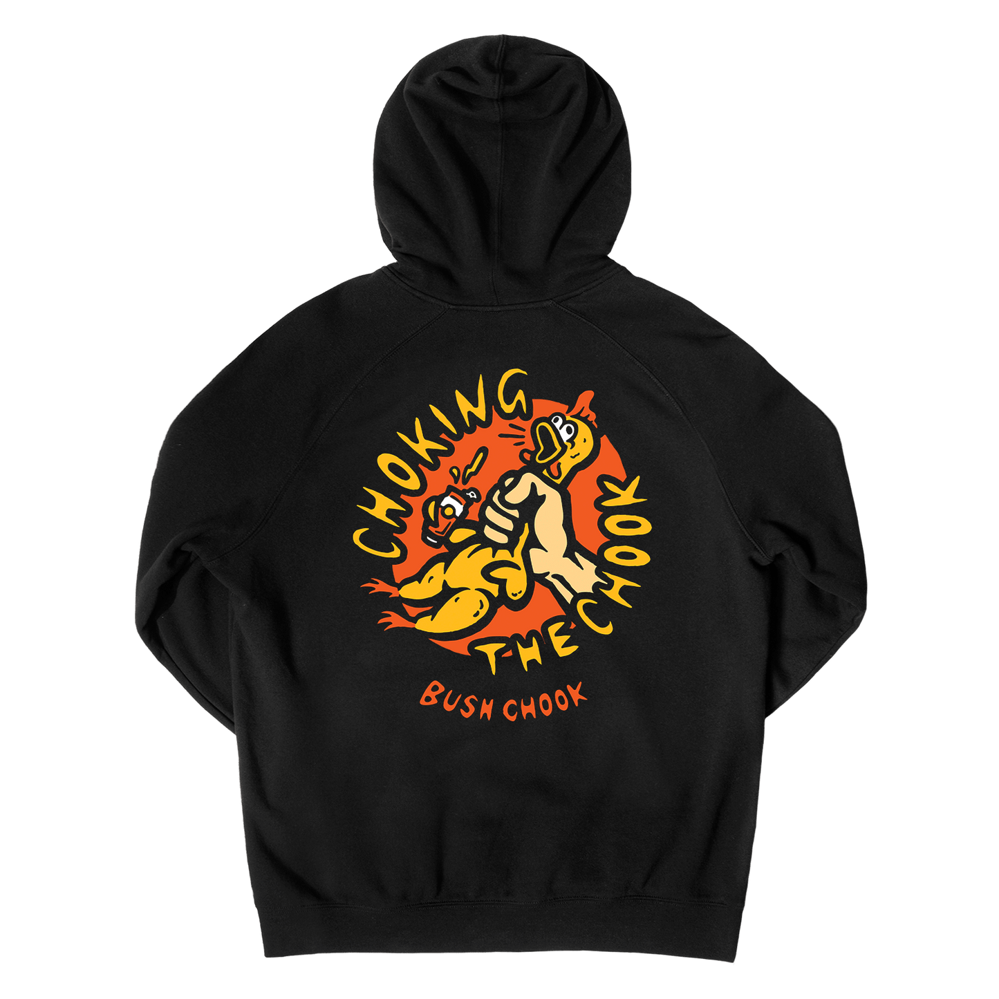 Chokin' The Chook Hoodie Black