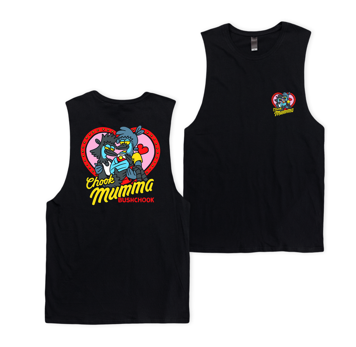 Chook Mumma Muscle Tee Black