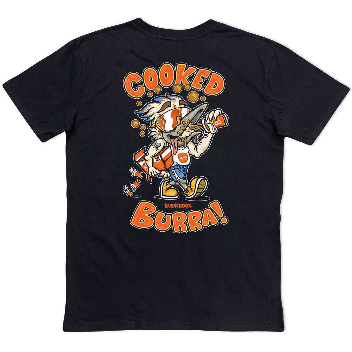 Cooked Burra Tee Black