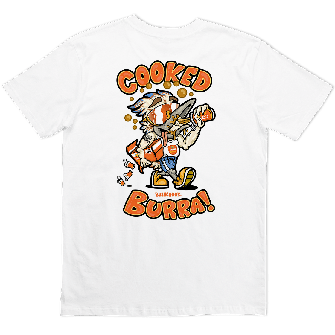Cooked Burra Tee White