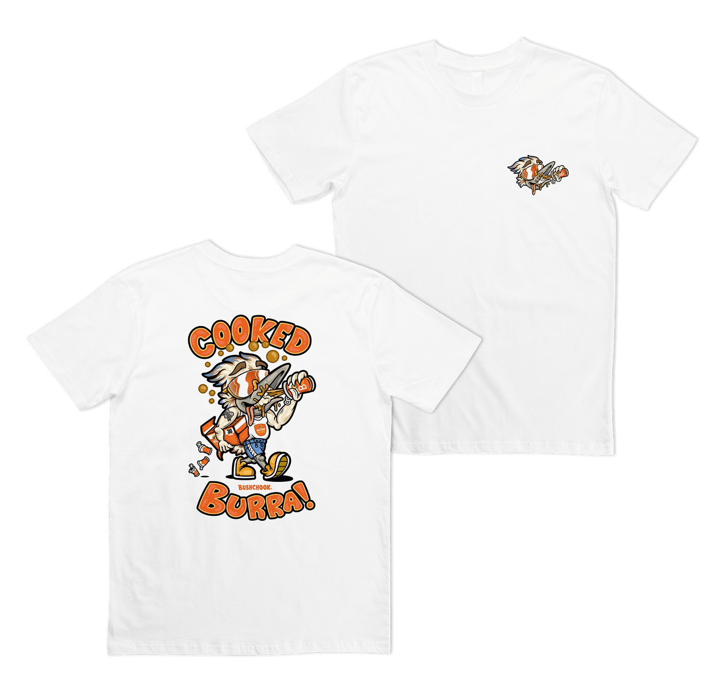 Cooked Burra Tee White