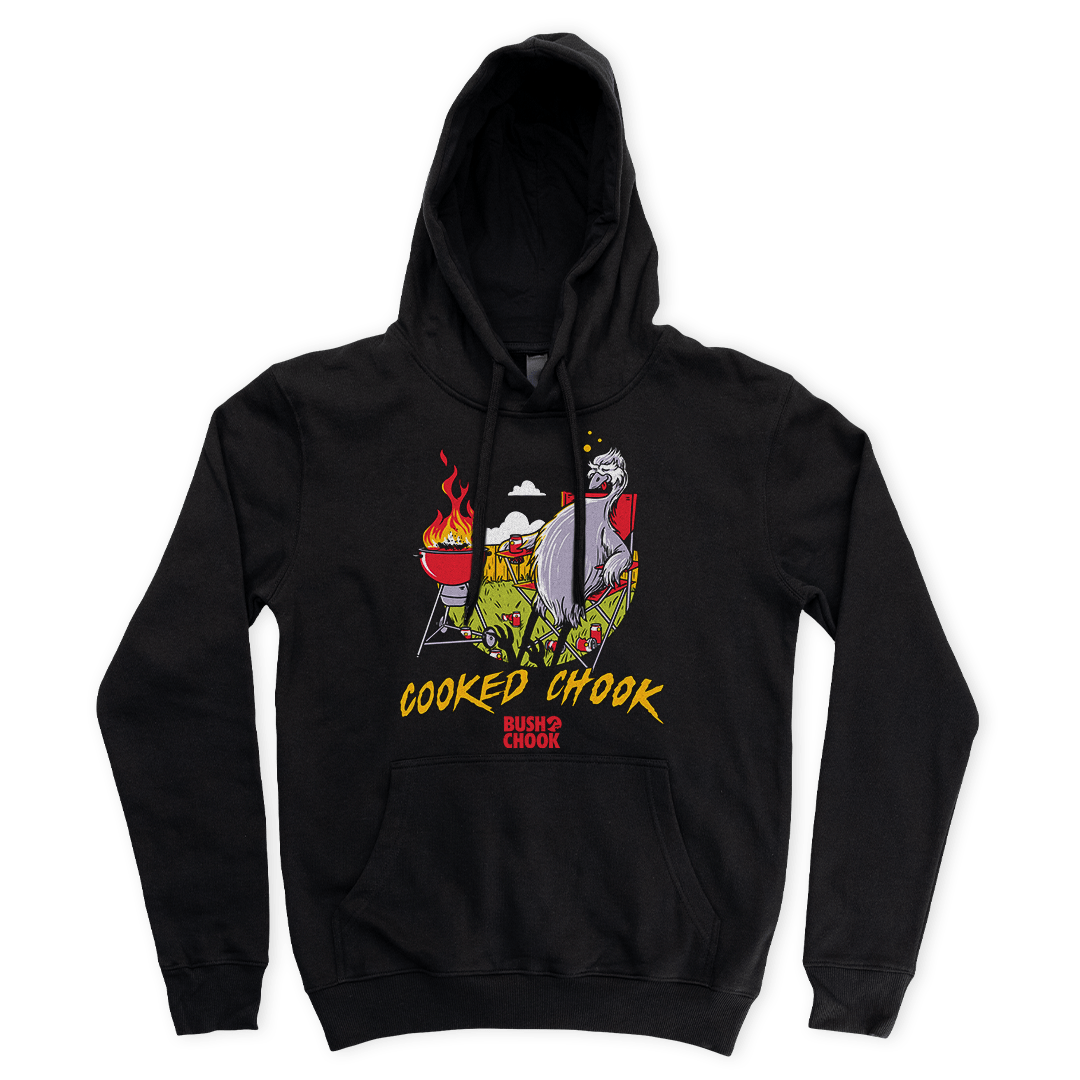 Cooked Chook Hoodie Black