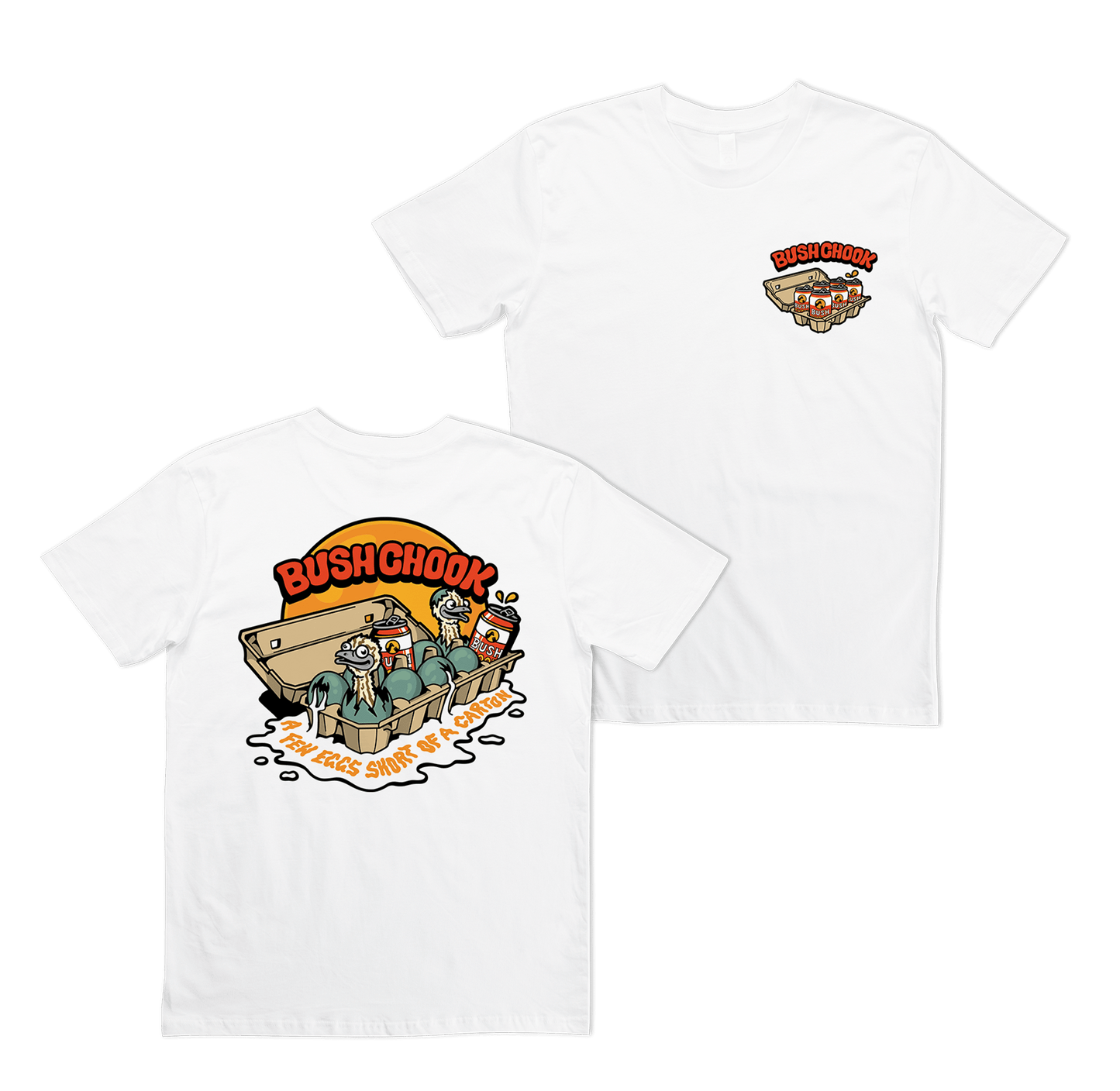 Few Eggs Short Tee White