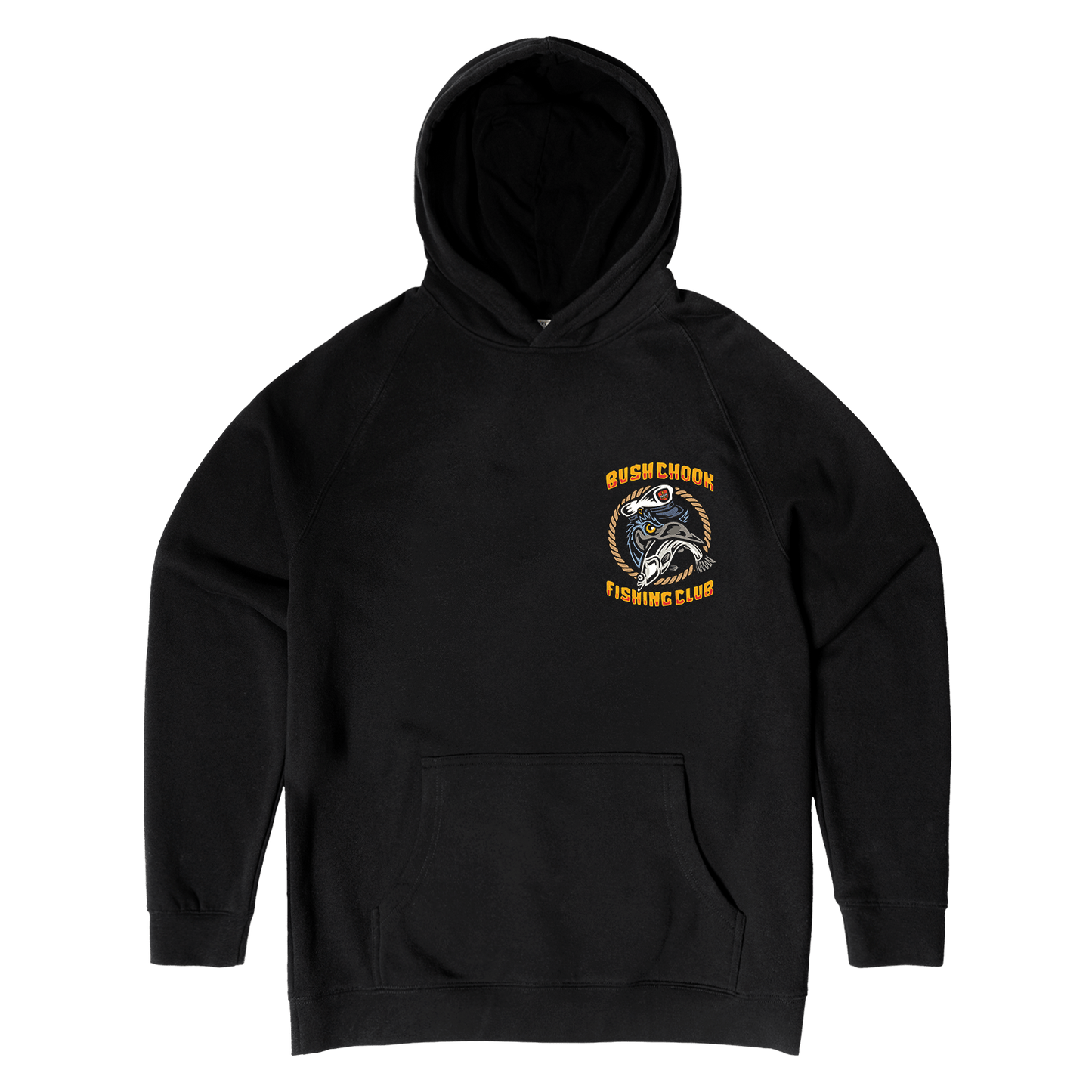 Fishing Club Hoodie Black