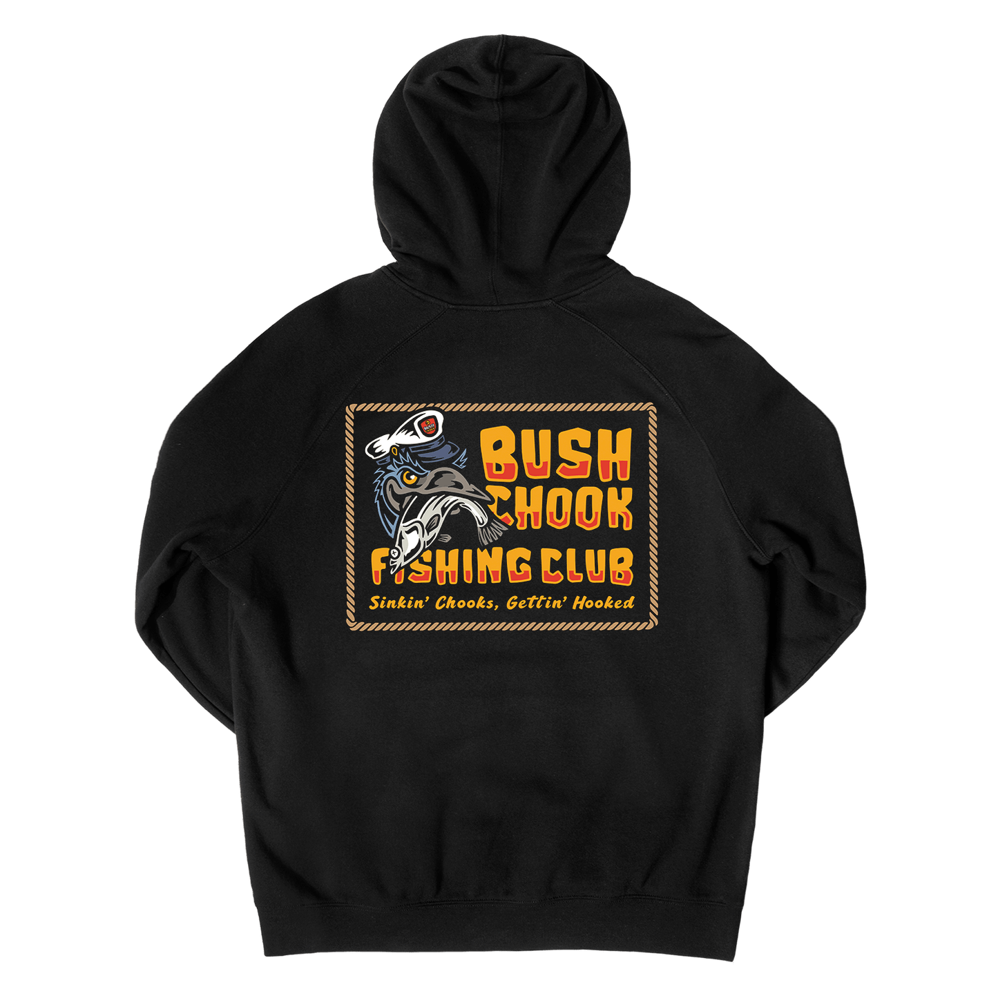 Fishing Club Hoodie Black