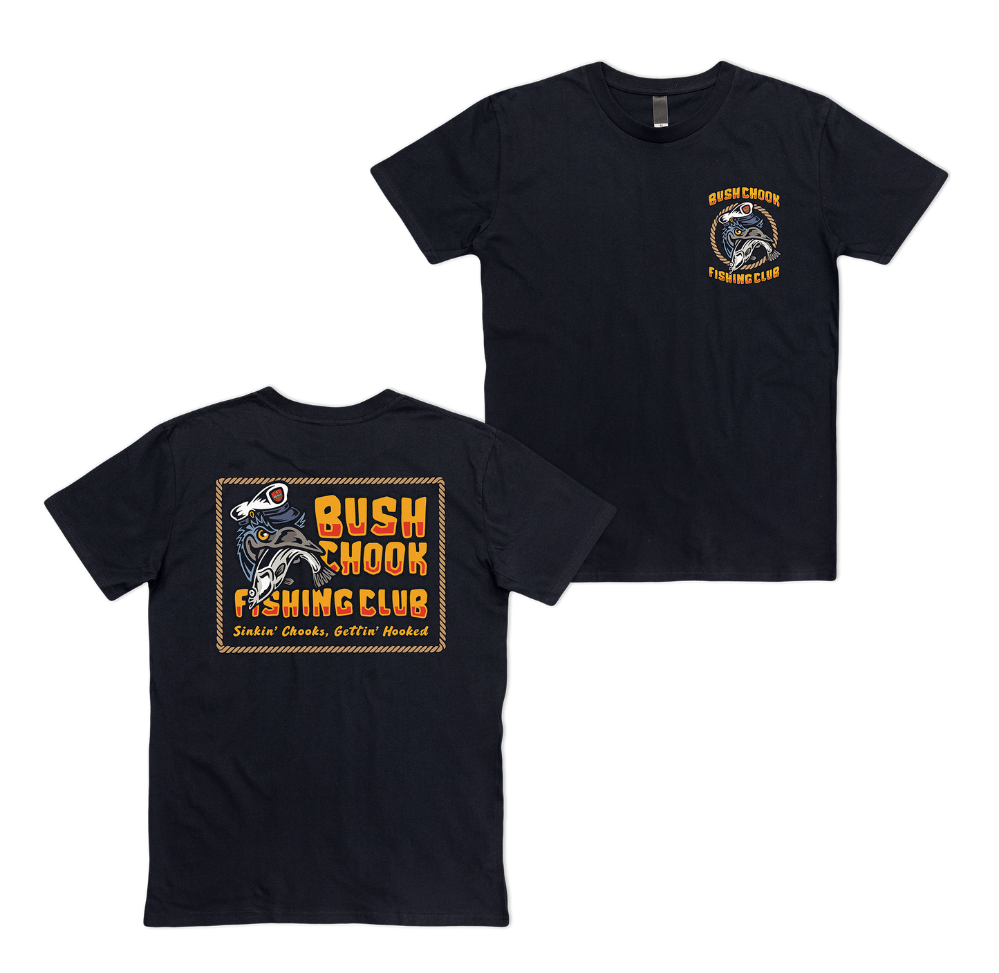 Fishing Club Tee Black