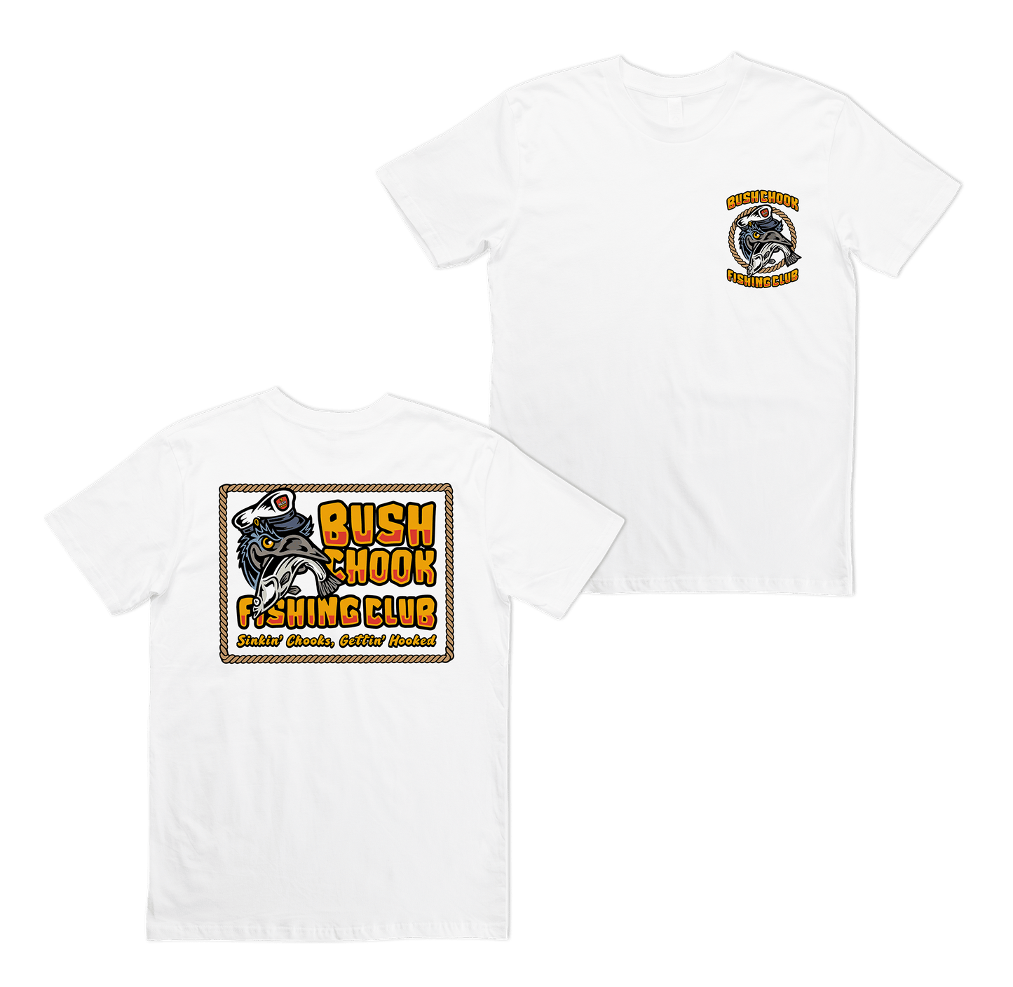 Fishing Club Tee White