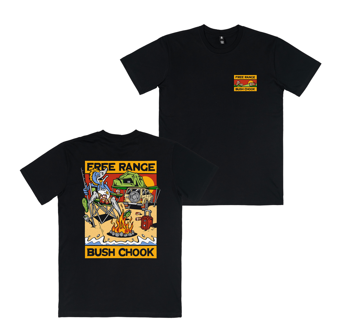 Free Range Chook Tee Black